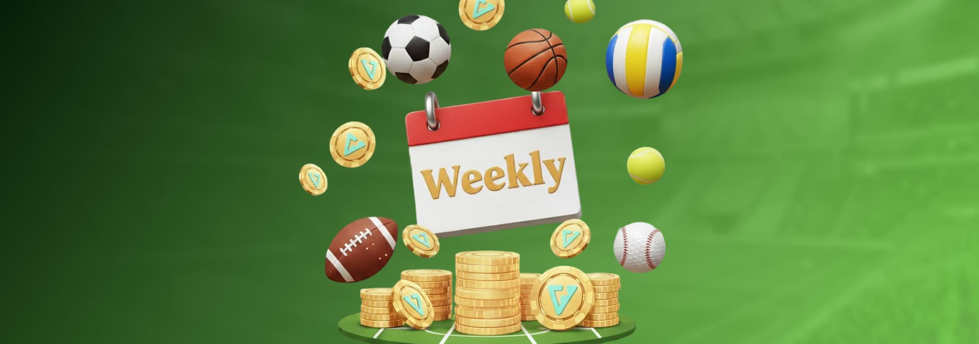 Weekly Sportsbook Bonus, USDT 20 Freebet Weekly Sportsbook Bonus, USDT 20 Freebet